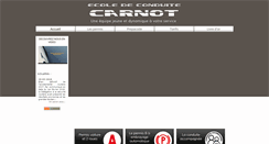 Desktop Screenshot of ecoledeconduitecarnot.com