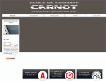 Tablet Screenshot of ecoledeconduitecarnot.com